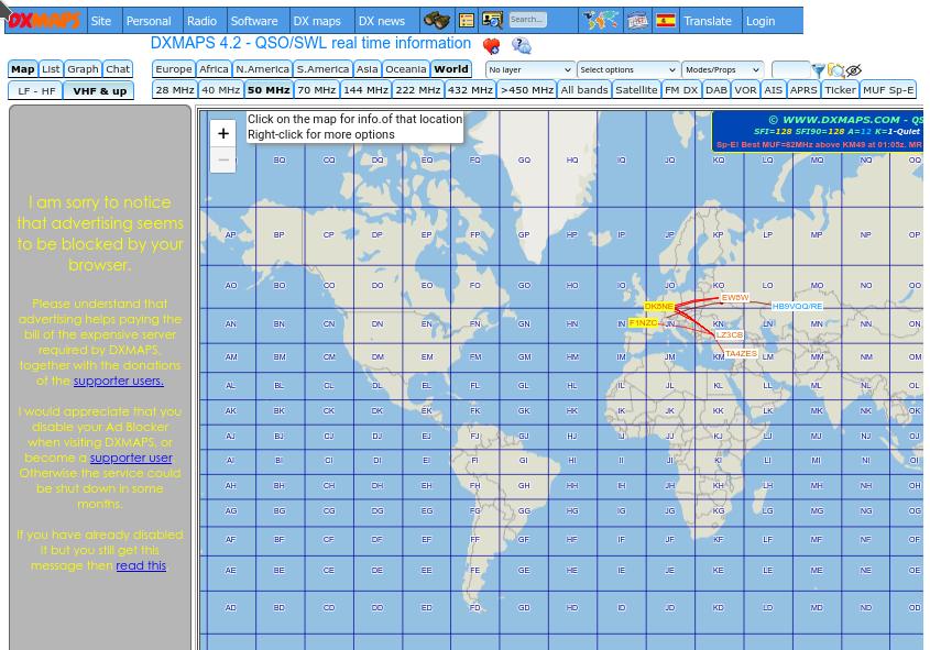 Aperçu DXMaps